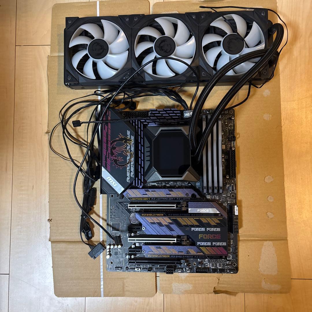 マザーボード+CPU+メモリ32GB+簡易水冷+ストレージ1TB