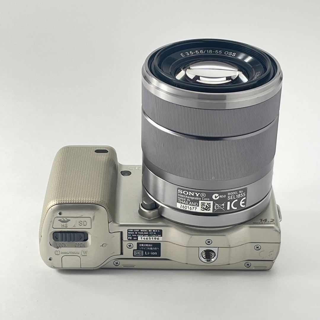 【美品・返品保証】Sony NEX-5Dゴールド レンズキット