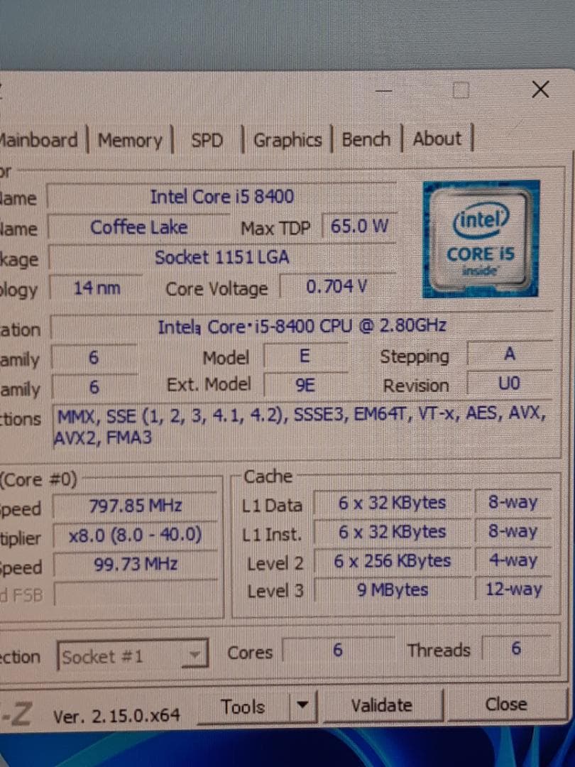 自作PC　i5 8400・8GB・SSD128GB・R9 380・Win11