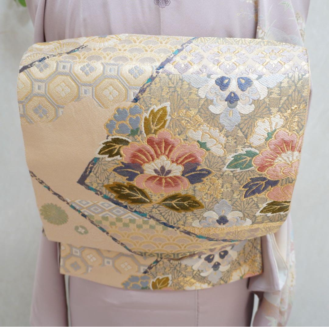 mai⭐︎訪問着フルセット　卒業式　入学式　正絹　ちりめん　一つ紋