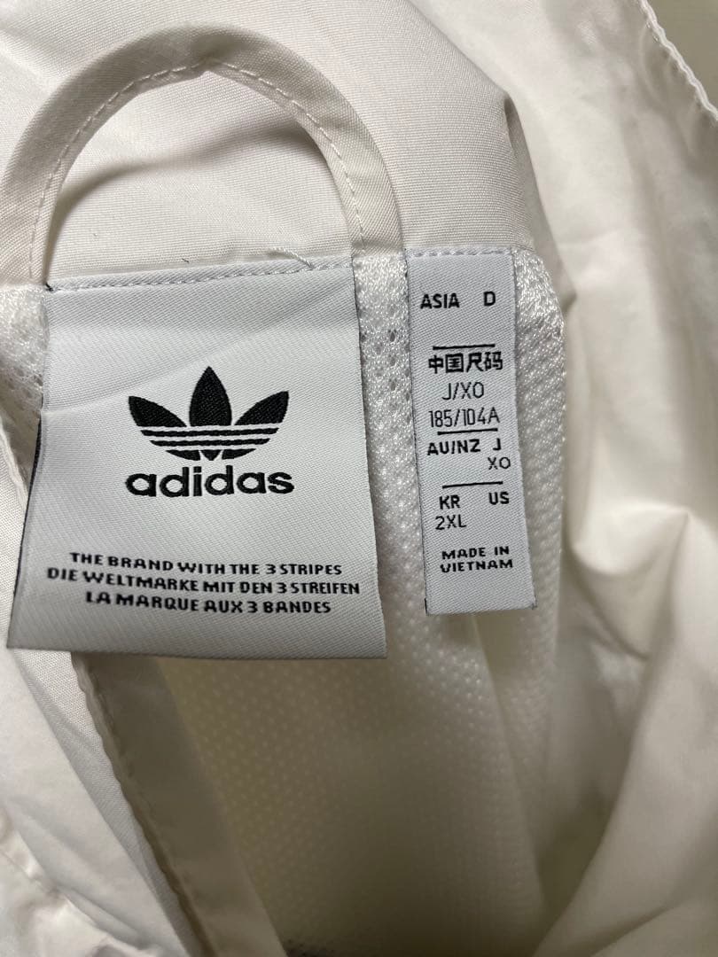 ★上下セット★ アディダスオリジナルス ナイロンジャケット・パンツ デカロゴ