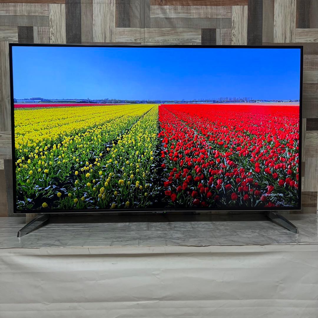 即日受渡❣️全国送料込シャープ60型4K液晶テレビ高精細大画面外付けHDD録画可能