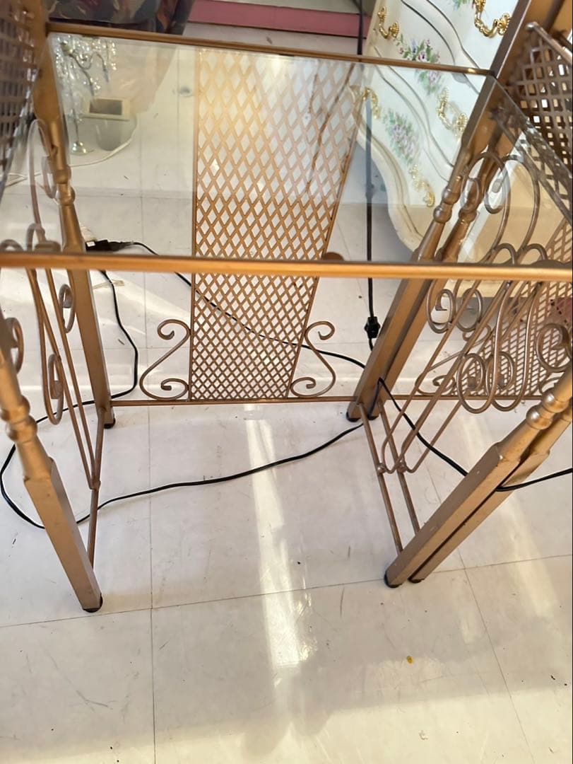 アンティーク調 アイアンフレームドレッサー