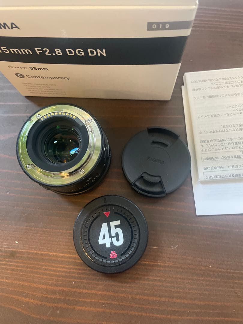 シグマ45mm F2.8DG DNレンズ