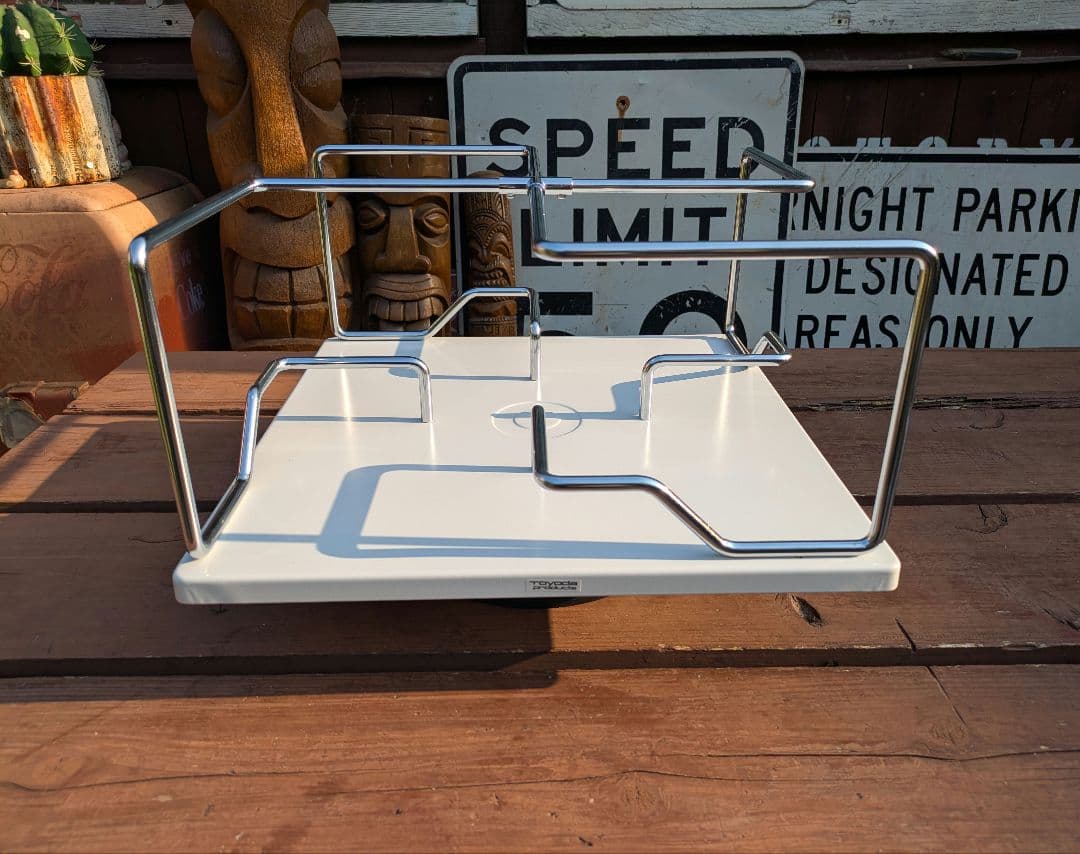 【未使用品】インダストリアル　　卓上回転帳簿立　ブックスタンド　本棚　スチール製