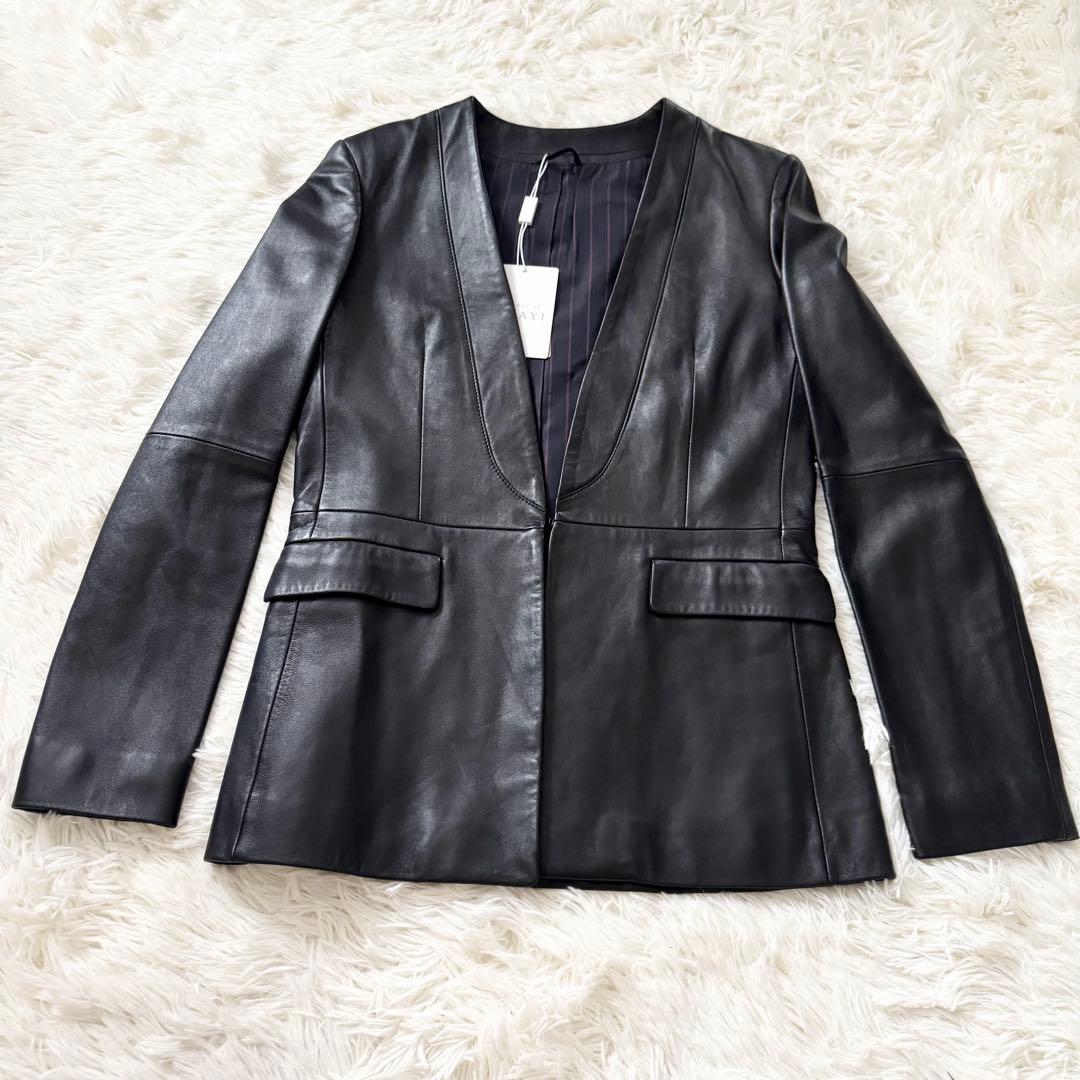 新品未使用✨タグ付 ANAYI ライダース レザージャケット ラムレザー 38