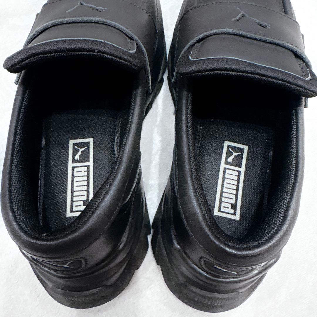 美品★ PUMA プーマ ウィメンズ ローファー　22cm 黒　ブラック