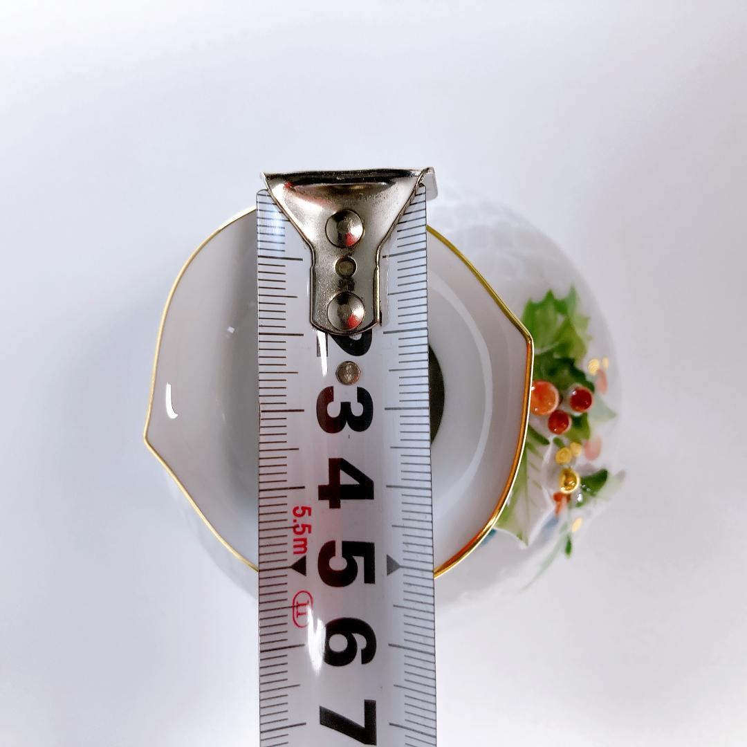 Meissen マイセン ヒイラギ 波の戯れ 花瓶 9cm　柊 |3165|☆