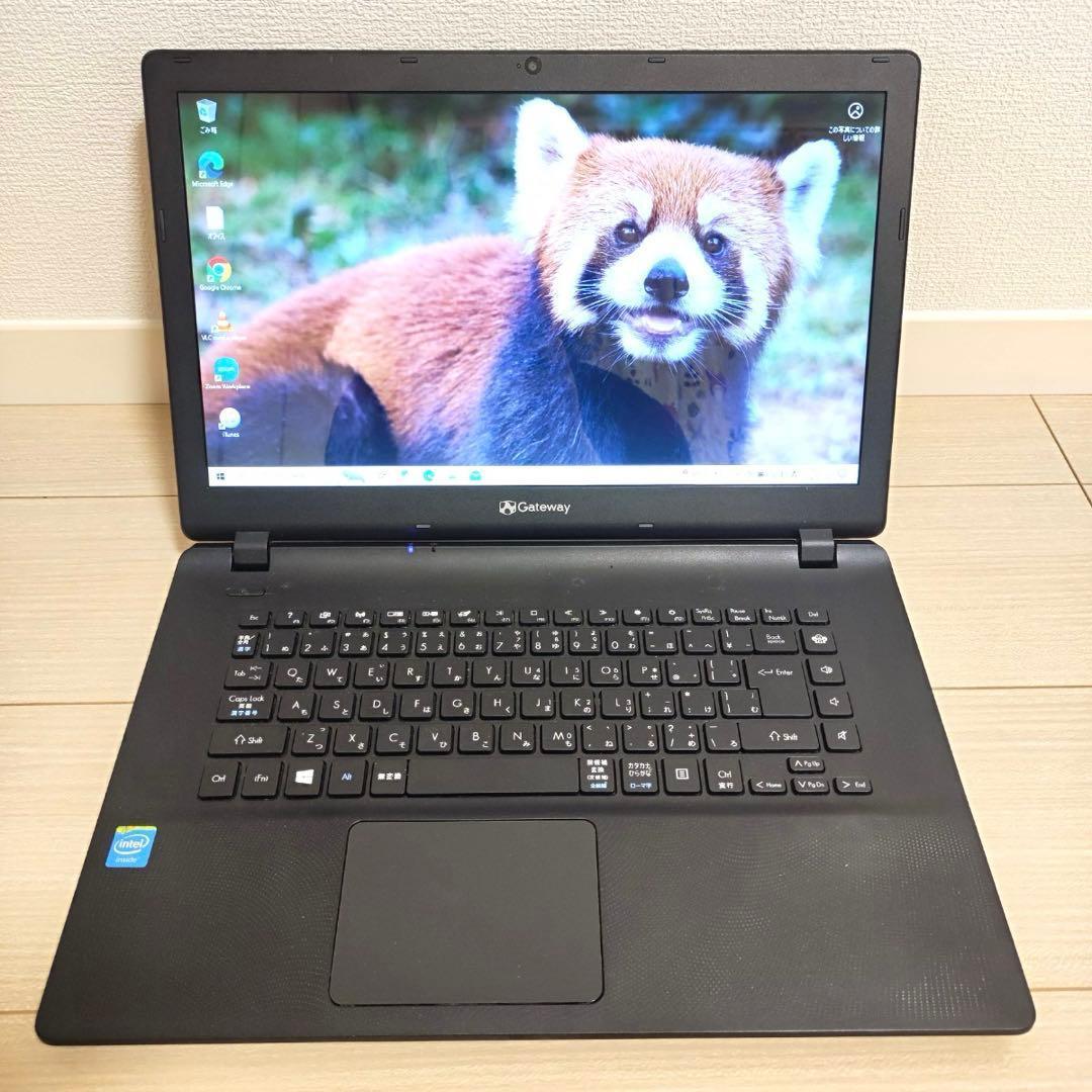 【美品】GateWay ゲートウェイ オフィス ノートパソコン 黒 Z5WGM