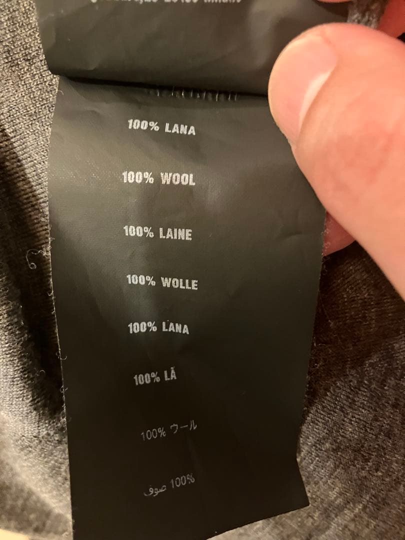 2012 PRADA Vネックニット　イタリア製　ブラウン×グレー