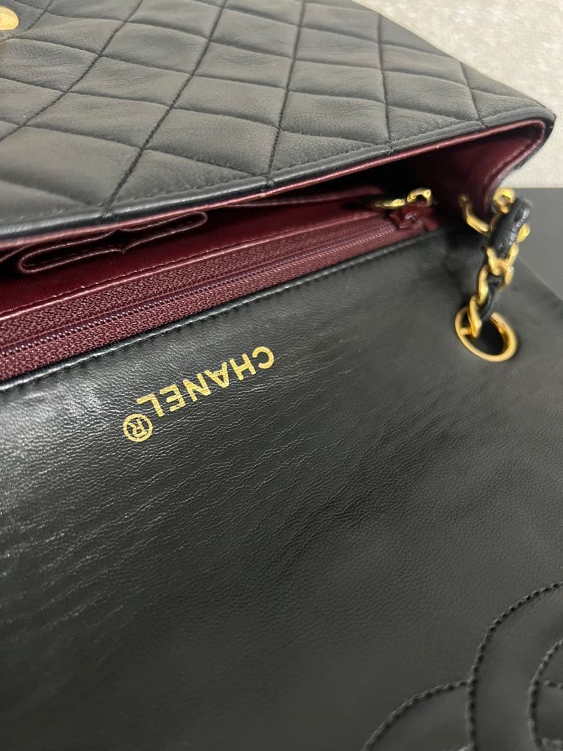 CHANEL シャネル ミニマトラッセ ラムスキン シングルフラップ ゴールド