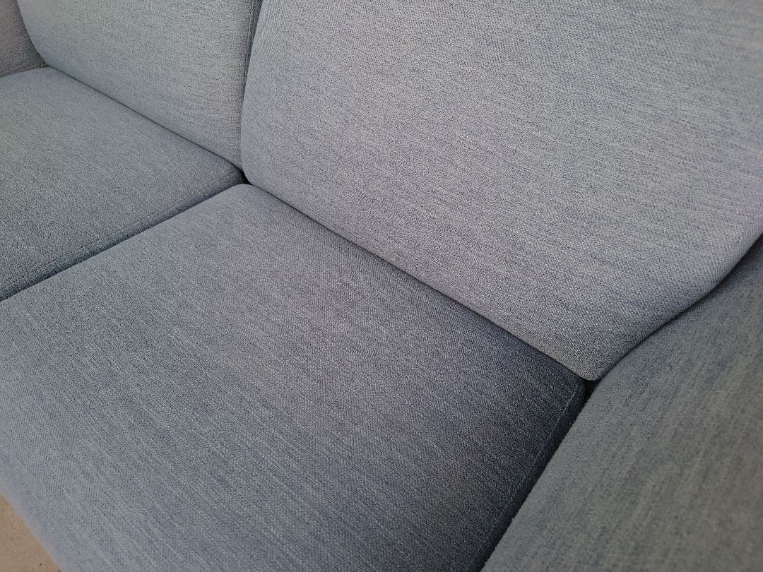 3人掛け 布張りソファ ブルー