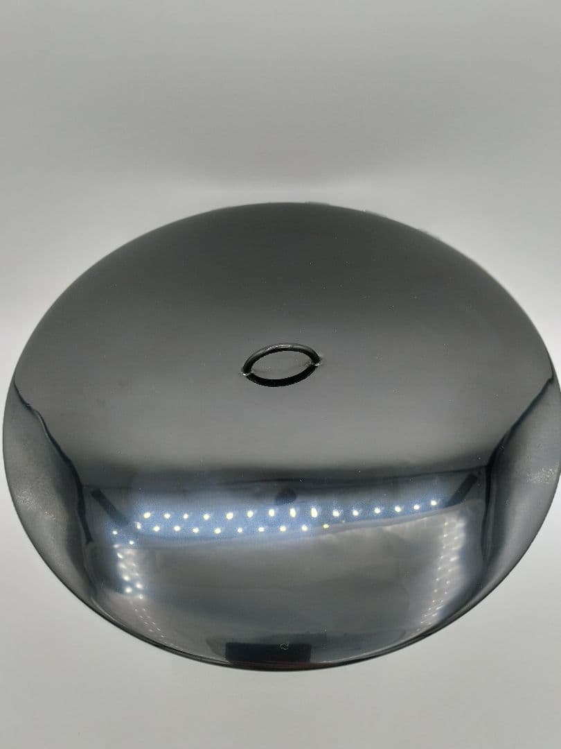 c681 平水指 ガラス 彩風紋 一文字塗蓋付 茶道具 古物