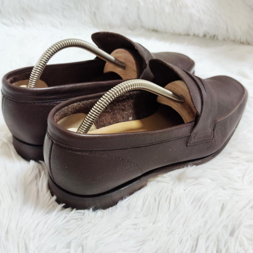 美品！ポール・スミス 濃茶 最終価格 ローファー 26.5 シボ スリッポン