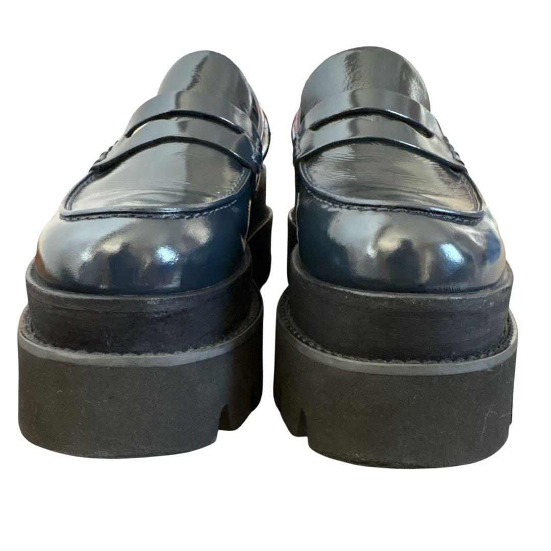 s*a様 美品✨ MM6 プラットフォームローファー （23㌢） ネイビー マル