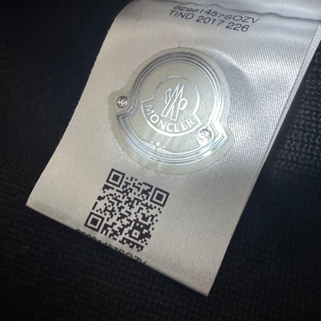 美品 MONCLER モンクレール ハイブリッド ナイロンパーカー ニット