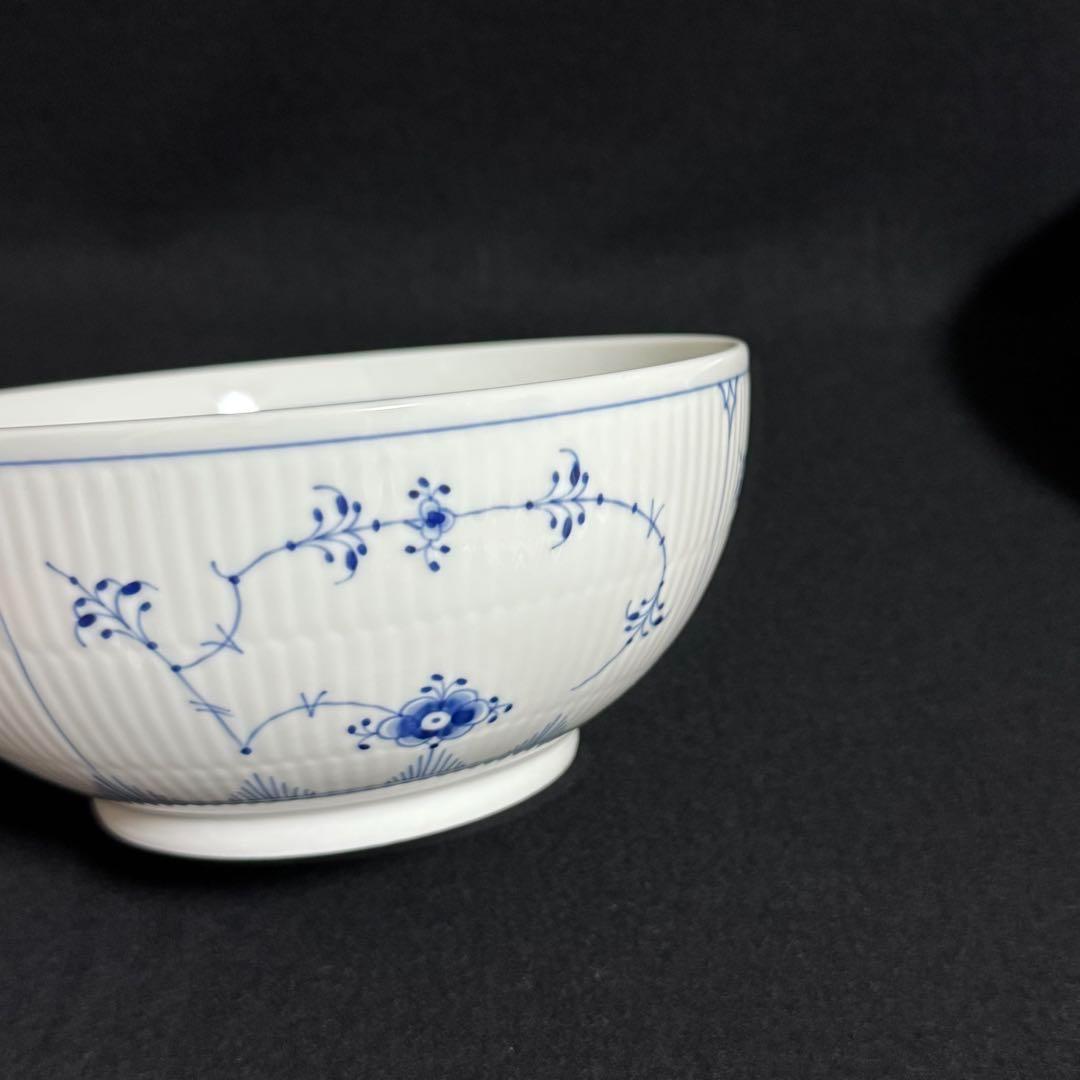 【希少/未使用】ロイヤルコペンハーゲン　ブルーフルーテッドプレイン　ボウル　2枚