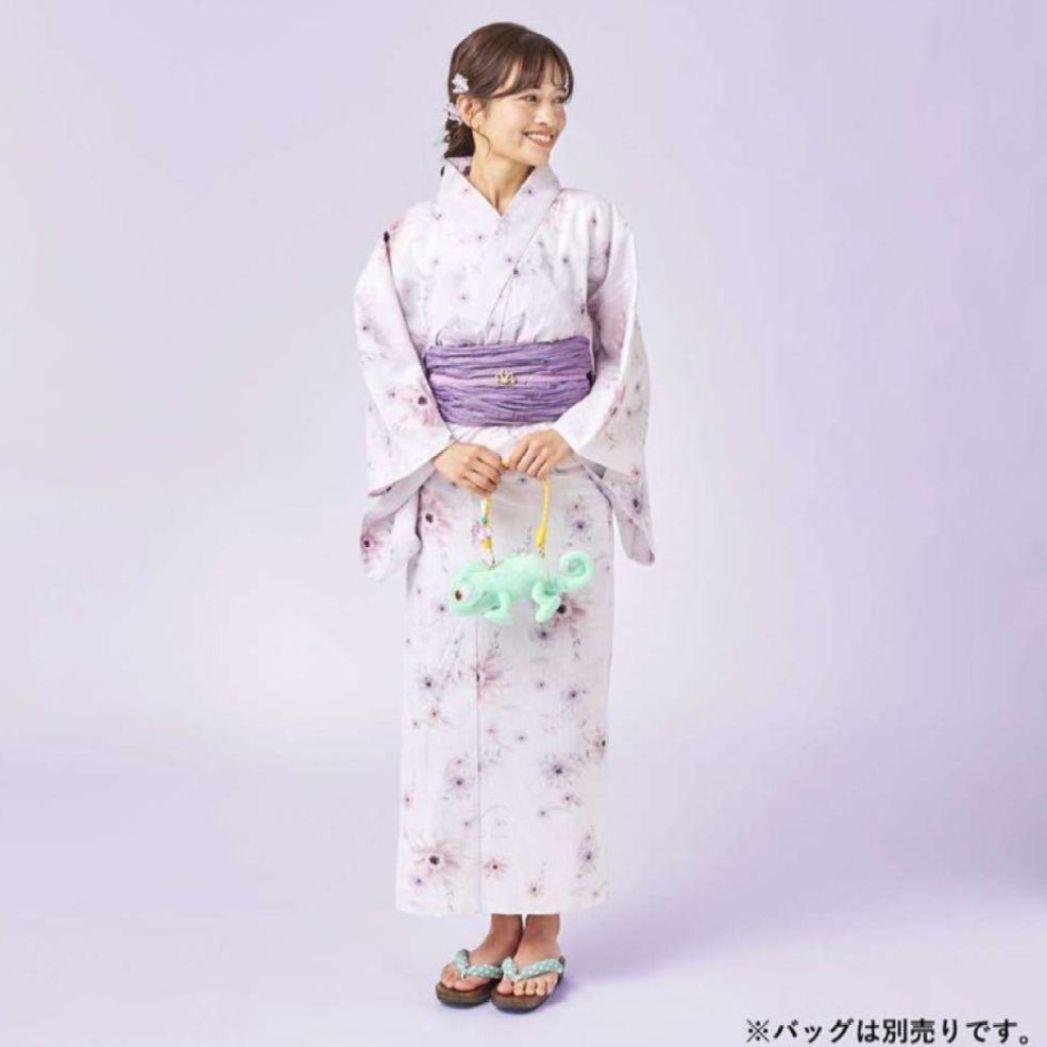 新品　ディズニーストア　ラプンツェル　パスカル　浴衣・結び帯