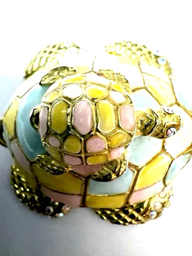 カラフルな亀のジュエリーケース
