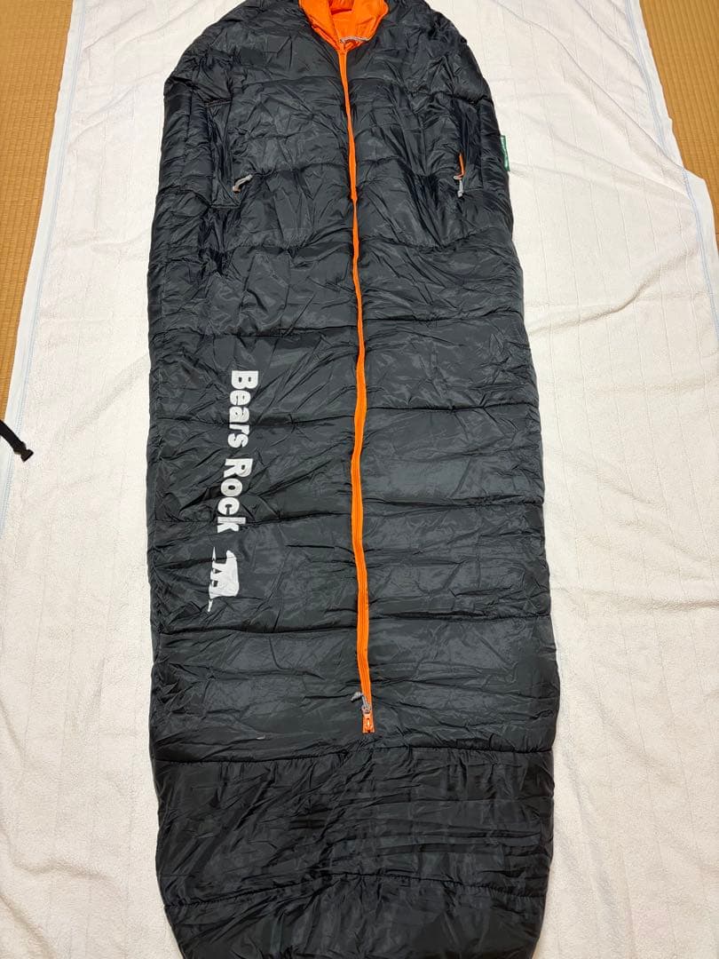 Bears Rock FX-453G 寝袋 黒/オレンジ