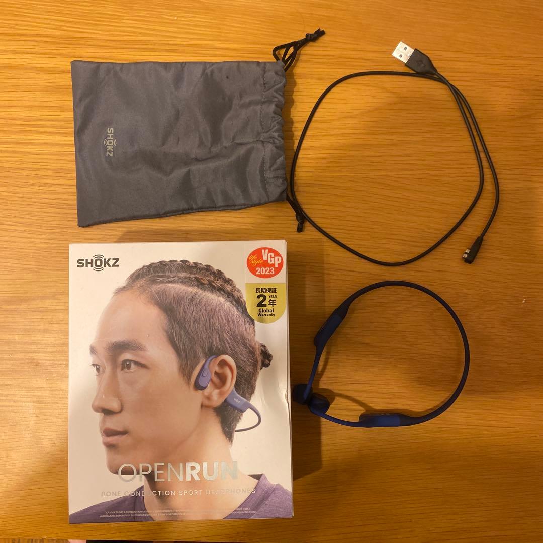 Shokz OpenRun 骨伝導イヤホン ワイヤレス オープンイヤーヘッドホン