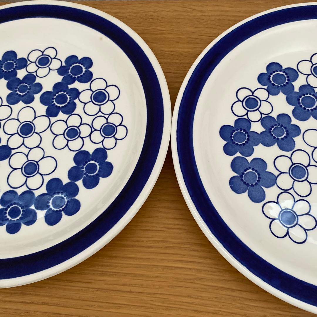 ①ロールストランド 希少　アネモン プレート 24cm 2枚セット