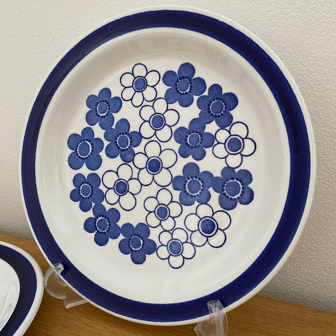 ①ロールストランド 希少　アネモン プレート 24cm 2枚セット