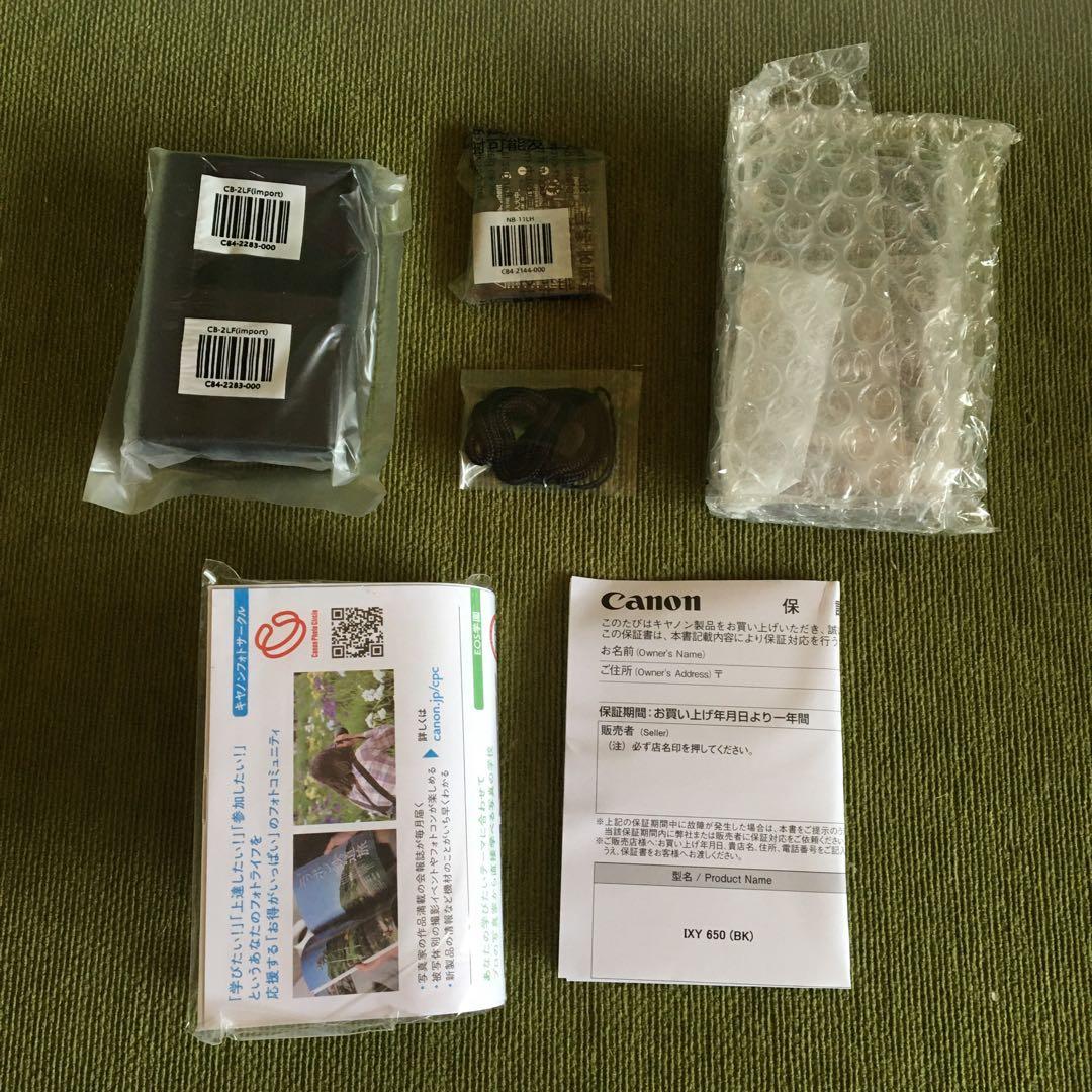 Kちゃん　キャノン　IXY650 ブラック　新品