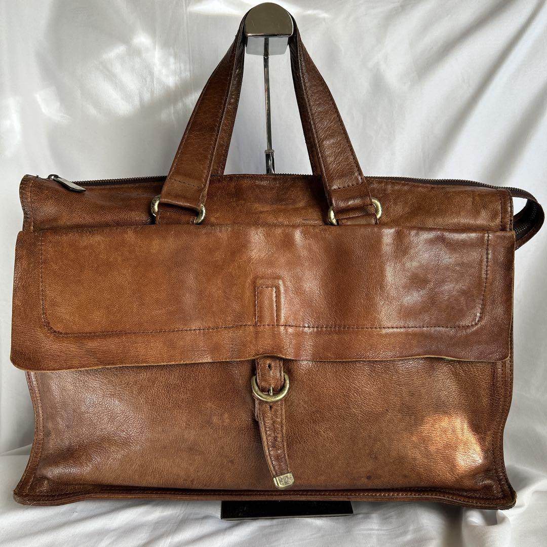 【希少】dan genten ビジネスバッグ ブリーフケース オールレザー A4