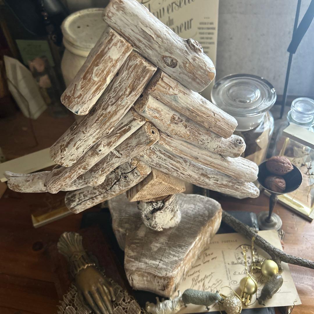 流木のクリスマスツリー 木製クリスマスツリー