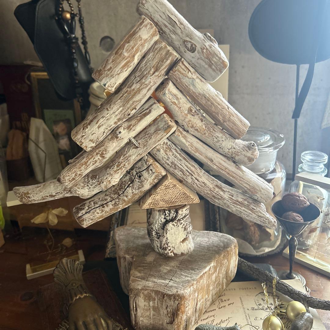 流木のクリスマスツリー 木製クリスマスツリー