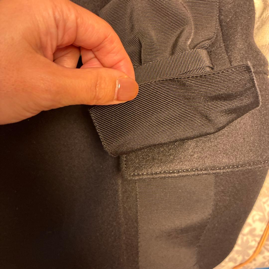 mayu 　PRADA ピーコート　ショートコート　ブラック　40 リボン