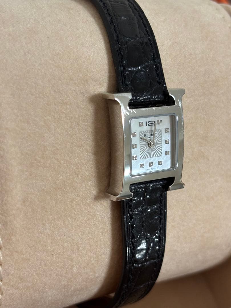 HERMES Hウォッチ11Pダイヤミニ h1.110