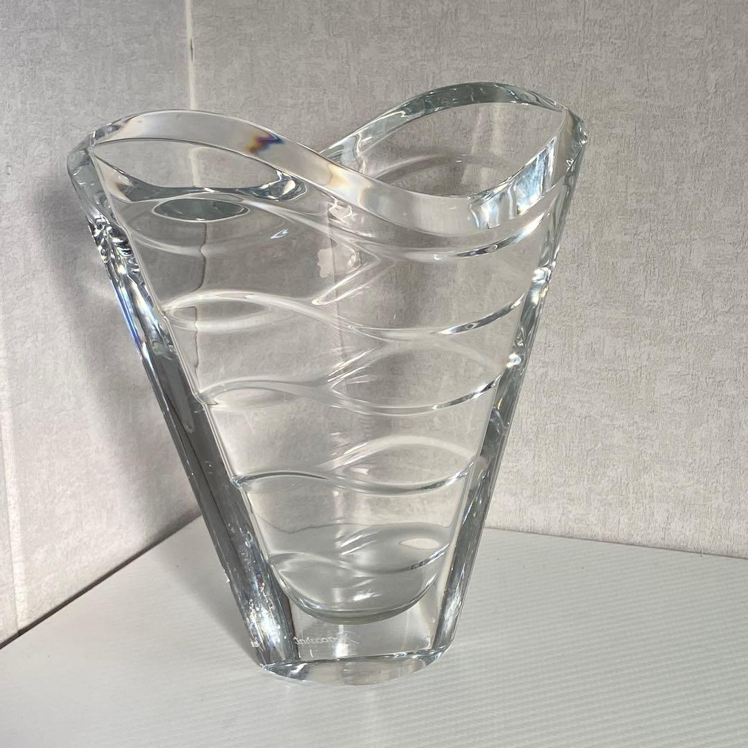 Baccarat バカラ⭐️ウェーブ　ベース 花瓶　フラワーベース