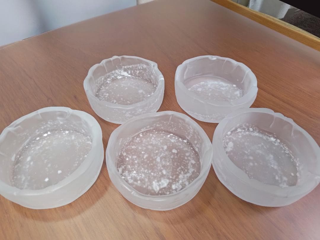 ガラス工芸家：藤田喬平　手吹きガラス 小鉢5個セット(文化勲章受章作家)