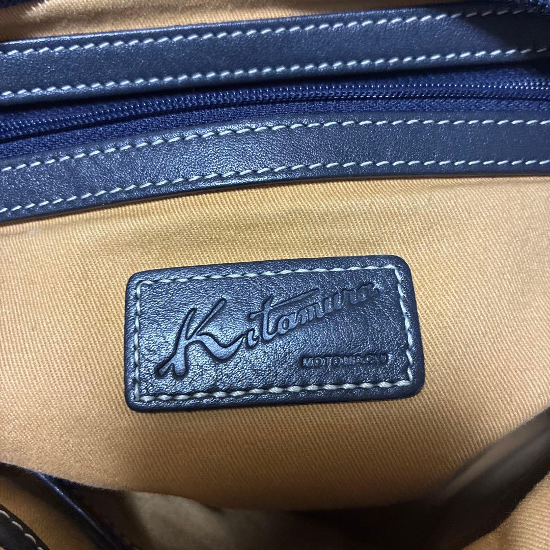 【美品】キタムラ♡犬の型押しショルダーバッグ、牛革