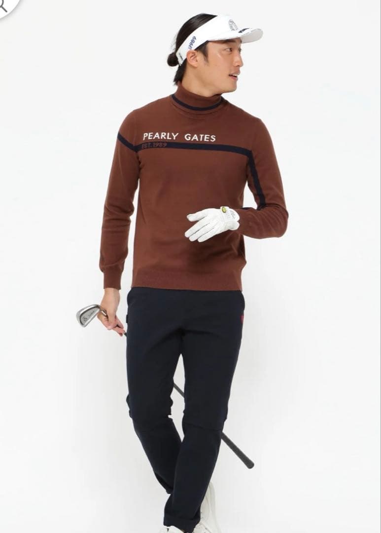 新品タグ付き　パーリーゲイツ　ソフトタッチハイネックニット プルオーバー　6