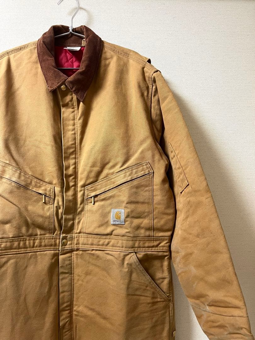 2001年 USA製 Carhartt カーハート オールインワン 中綿 46R
