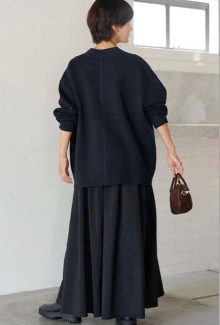 人気ジャーナルスタンダードレリュームコットンカシミヤミックスダブルニットVネック