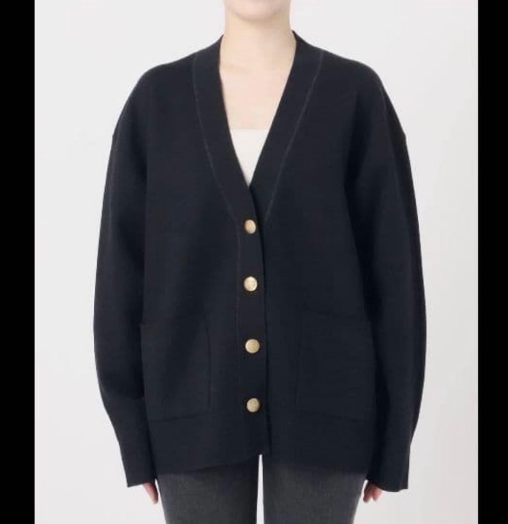 人気ジャーナルスタンダードレリュームコットンカシミヤミックスダブルニットVネック