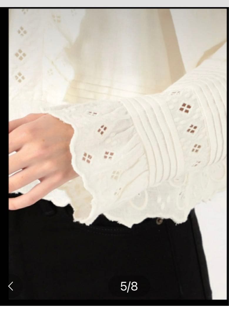 yuyu！Sea New York エンブロイダリーレースブラウス