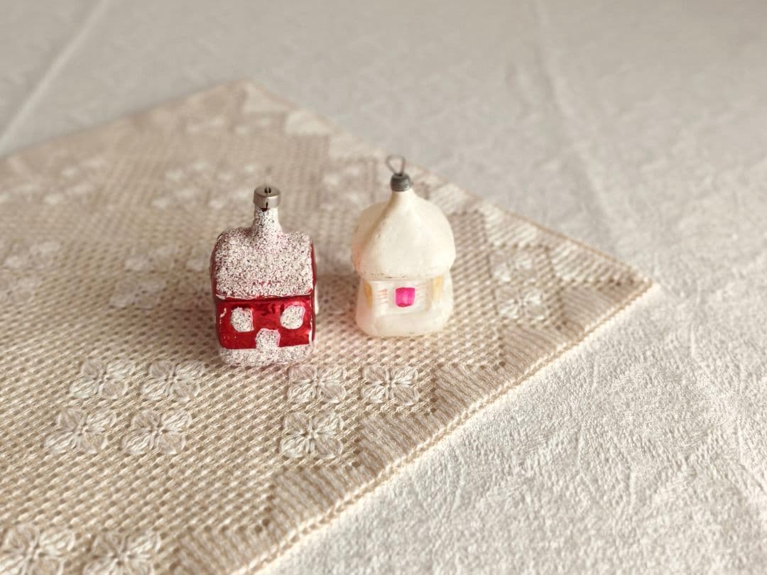 【ひまわり さま】vintage ornament ❀ かわいい 赤いおうち