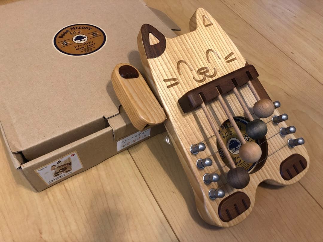 木製ドア・メロディ \"肥猫＃ササキ工芸 旭川クラフト製