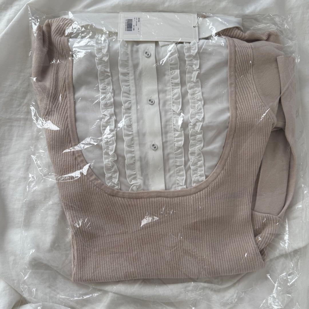 ワンピース ANDMARY Lotta frill mini dress pink