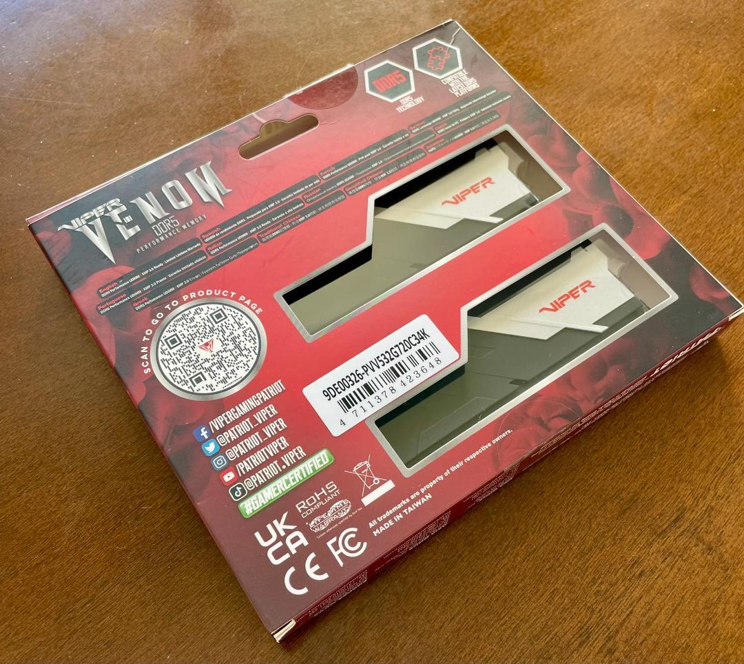 中古 Viper Venom DDR5 32GB(16GBx2) 7200 高速