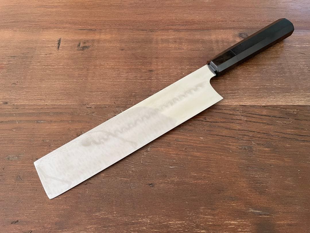 玄海正国 不動国行 東型薄刃包丁 八寸 水本焼 安来鋼 白紙2号