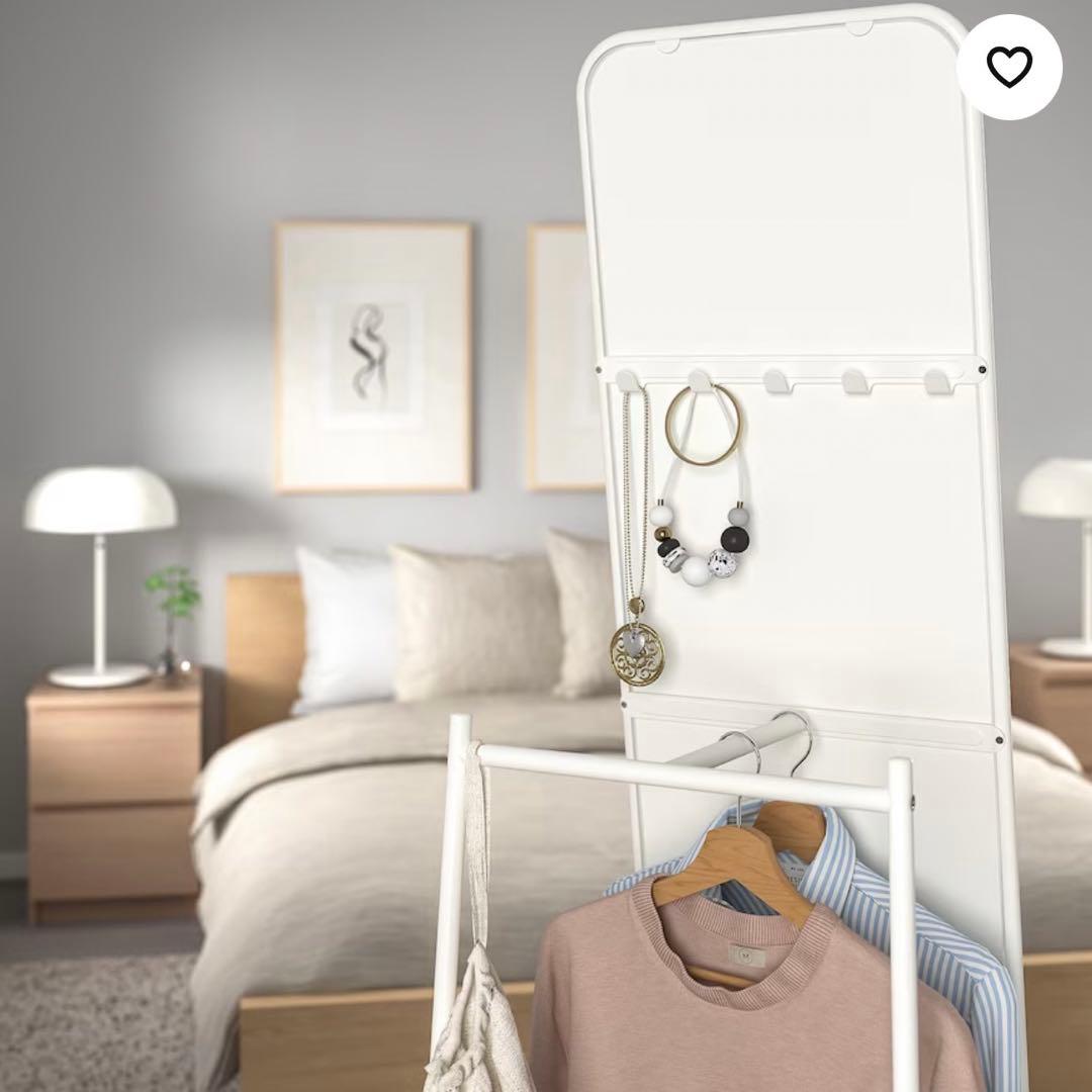 新品　IKEA クナッペルKNAPPER スタンドミラー　全身鏡　ミラー　姿見