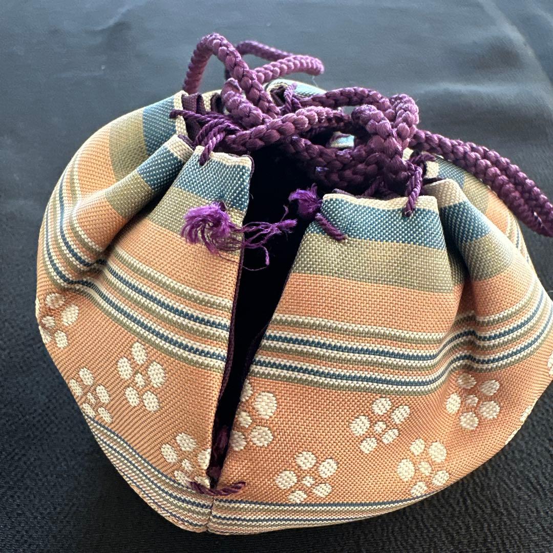 【新品、未使用品】大海茶入　仕覆付　茶道具　黒色と灰色のグラデーション