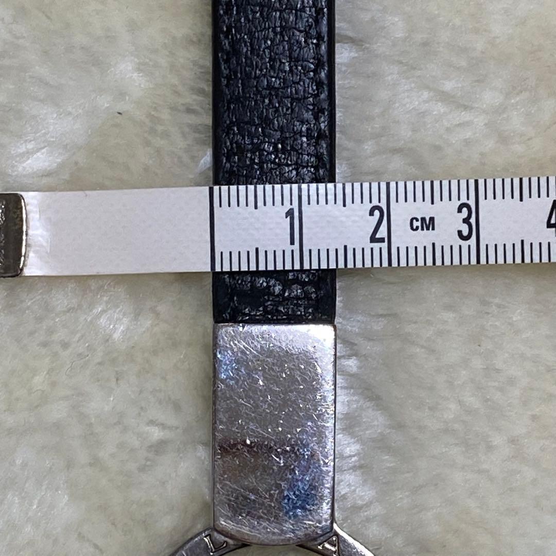 箱付❗️美品✨BVLGARIブルガリマンキーホルダーキーリング黒レザーシルバー金具