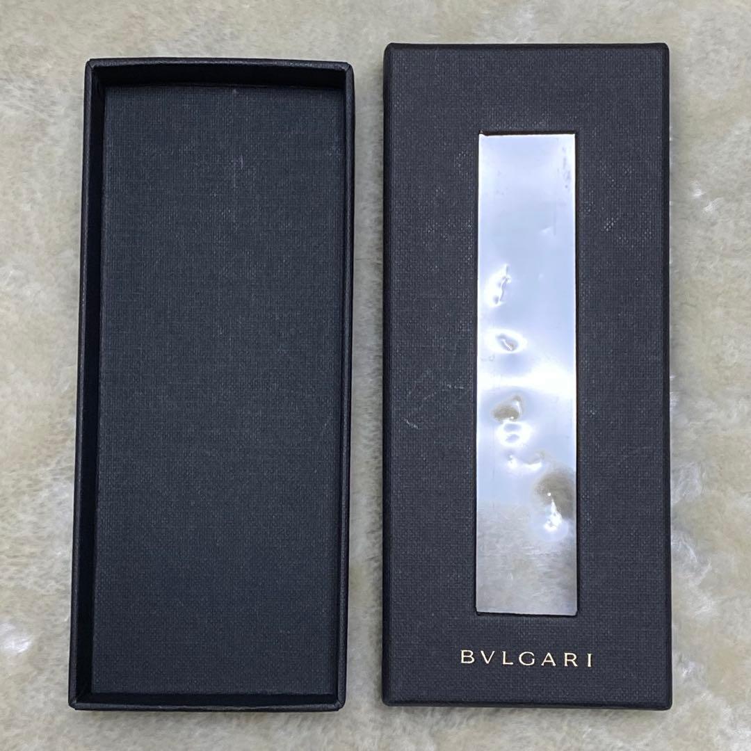 箱付❗️美品✨BVLGARIブルガリマンキーホルダーキーリング黒レザーシルバー金具